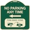 Signmission No Parking Anytime Tow-Away Zone W/ Left Arrow Heavy-Gauge Aluminum Sign, 18" x 18", G-1818-23772 A-DES-G-1818-23772 - alternate 1